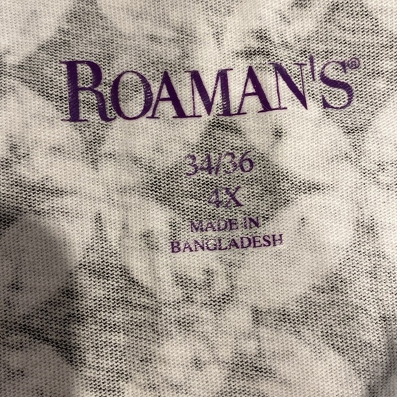 L womens Roamans casual short sleeve stretch plus size top 4X - Picture 3 of 4